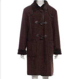 Chic Balmain Faux Shearling Coat